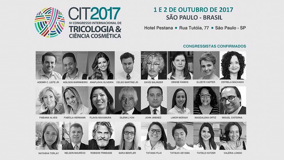 Banner do Congresso Internacional de Tricologia e Ciência Cosmética 2017